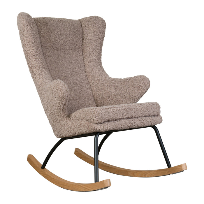 Quax - ROCKING ADULT CHAIR DE LUXE Teddy - STONE