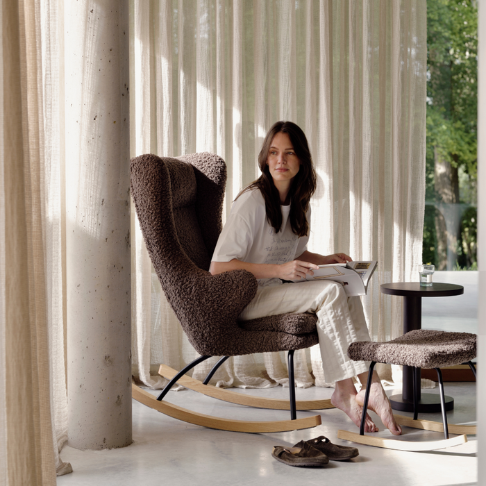 Quax - ROCKING ADULT CHAIR DE LUXE Teddy- BISON