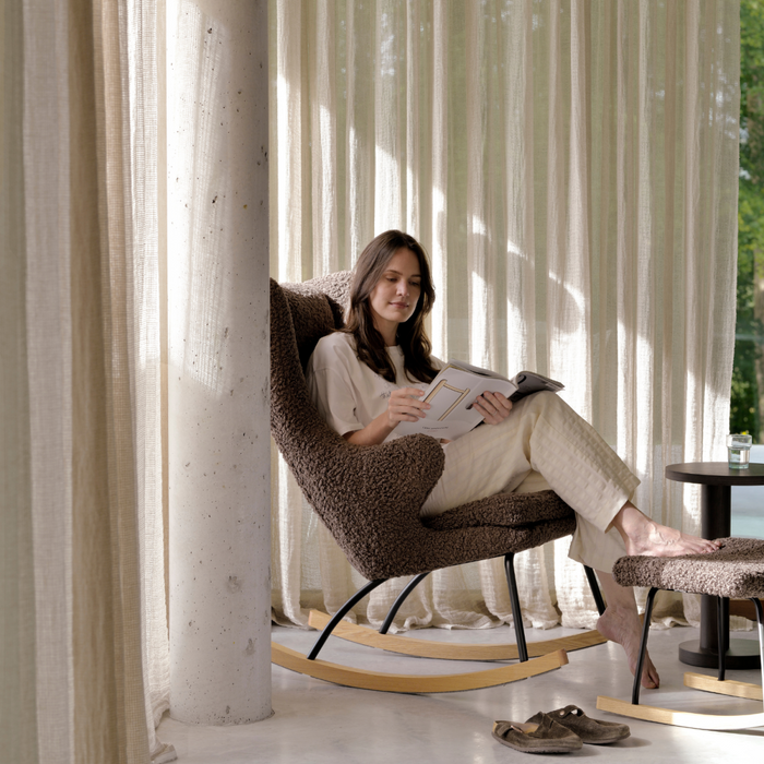 Quax - ROCKING ADULT CHAIR DE LUXE Teddy- BISON