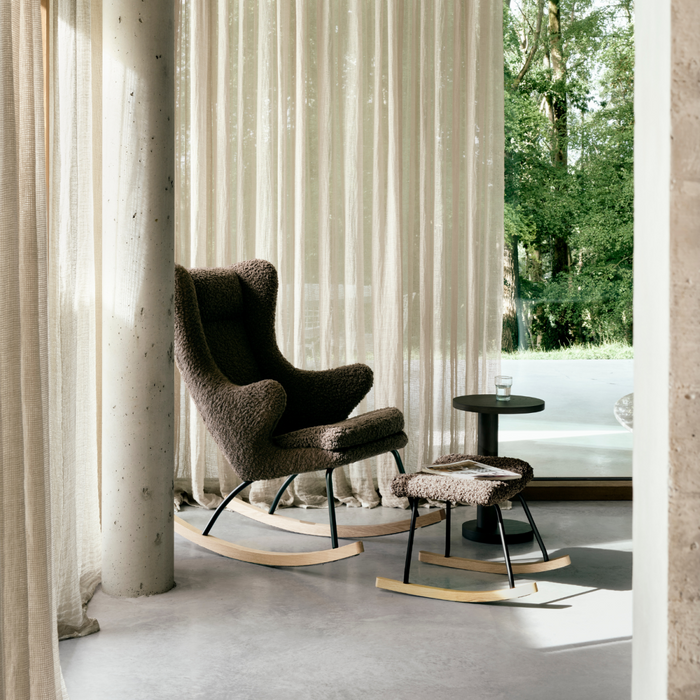 Quax - ROCKING ADULT CHAIR DE LUXE Teddy- BISON