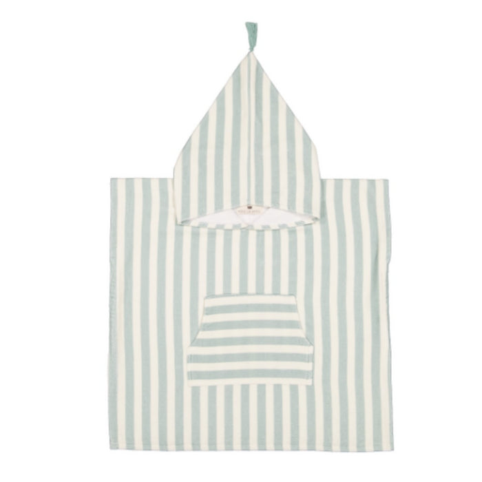 Rose in April - Poncho stripes blue/ecru 1-3 jaar