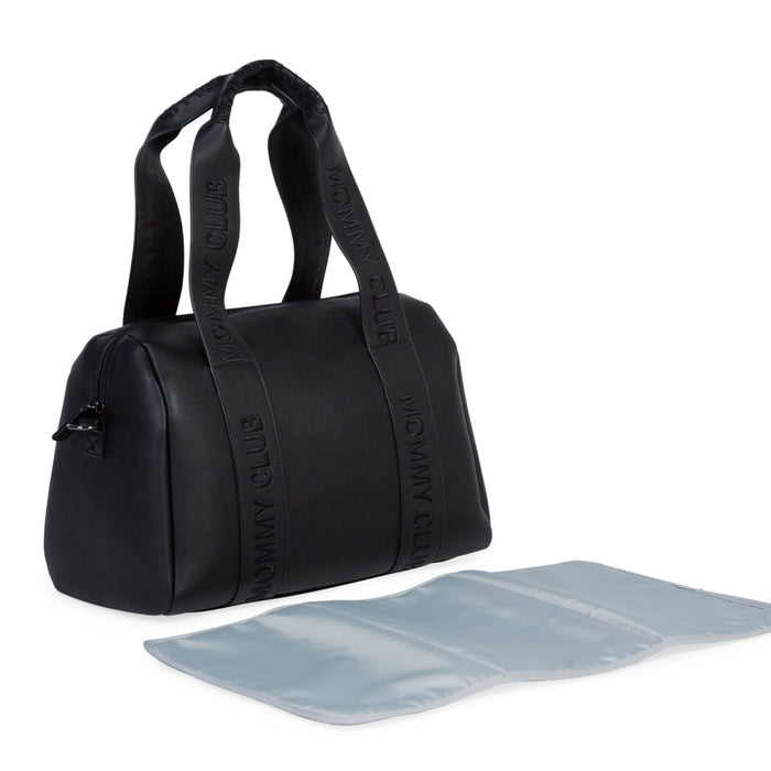 Childhome - MOMMY CLUB VERZORGINGSTAS - SIGNATURE - SIMILI LEDER - ZWART