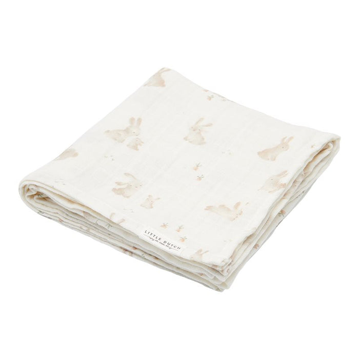 Little Dutch - Swaddle doek hydrofiel 120 x 120 Baby Bunny