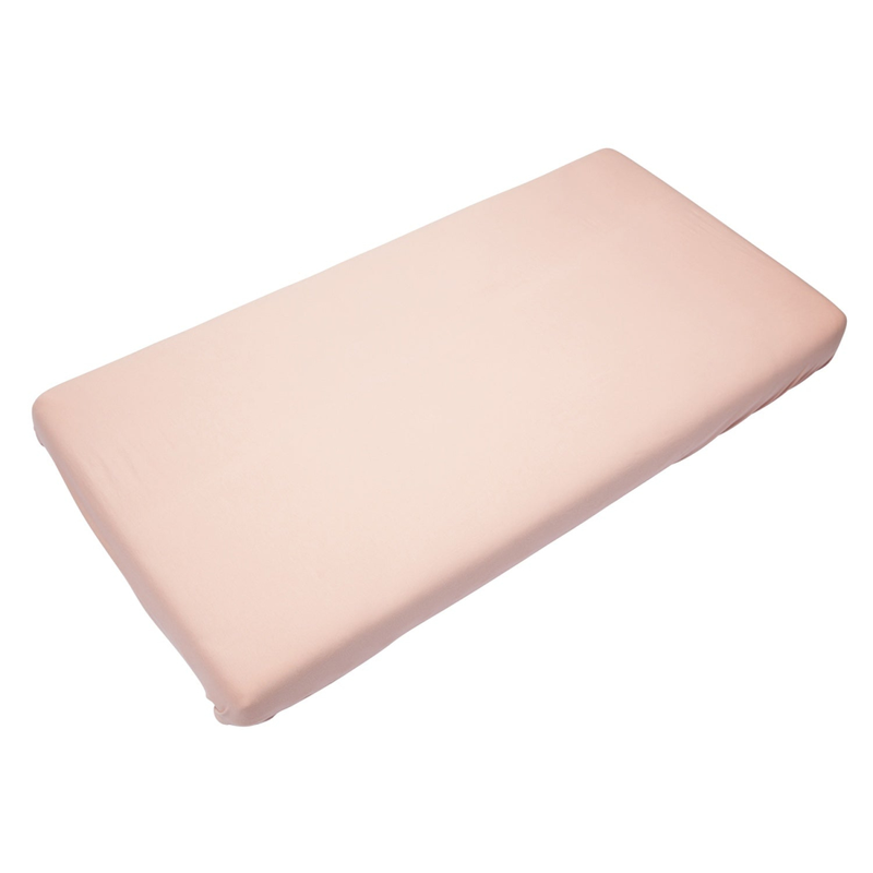 Timboo - SOFT FITTED SHEET 60x120cm - MISTY ROSE