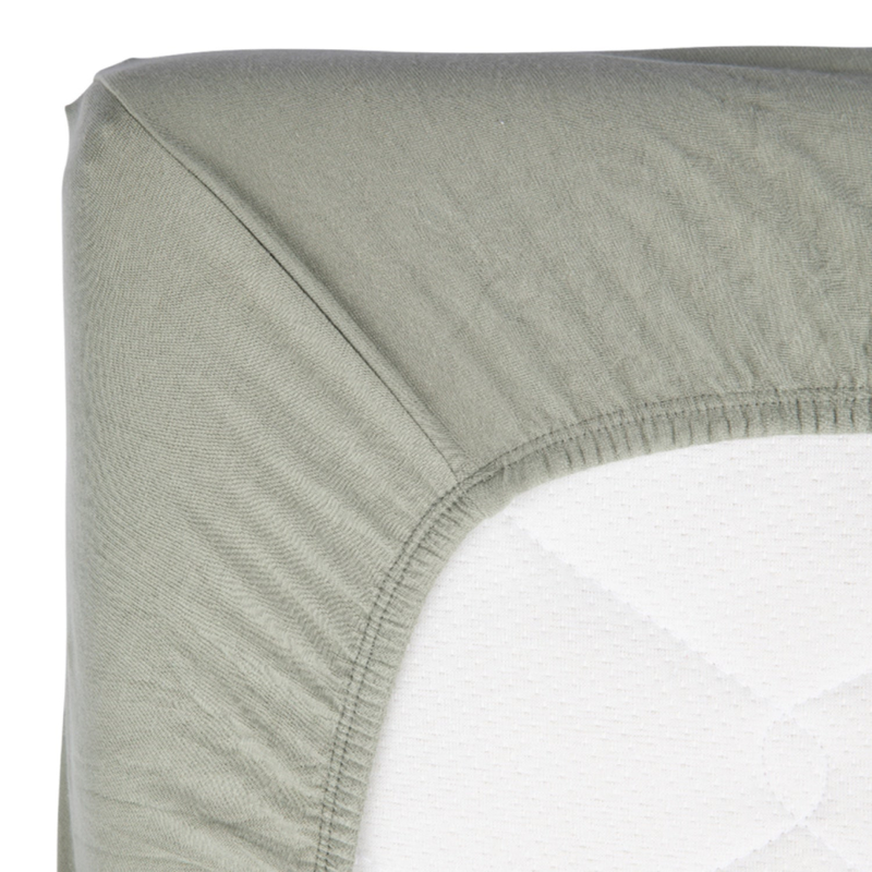 Timboo - SOFT FITTED SHEET 70x140cm - WHISPER GREEN