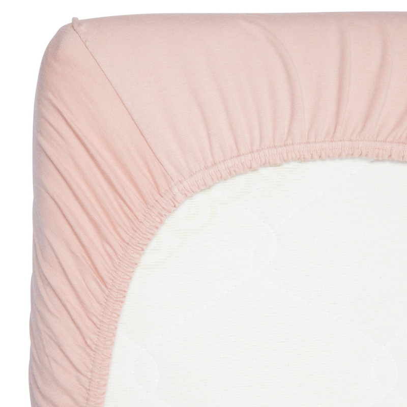 Timboo - SOFT FITTED SHEET 75x95cm - MISTY ROSE
