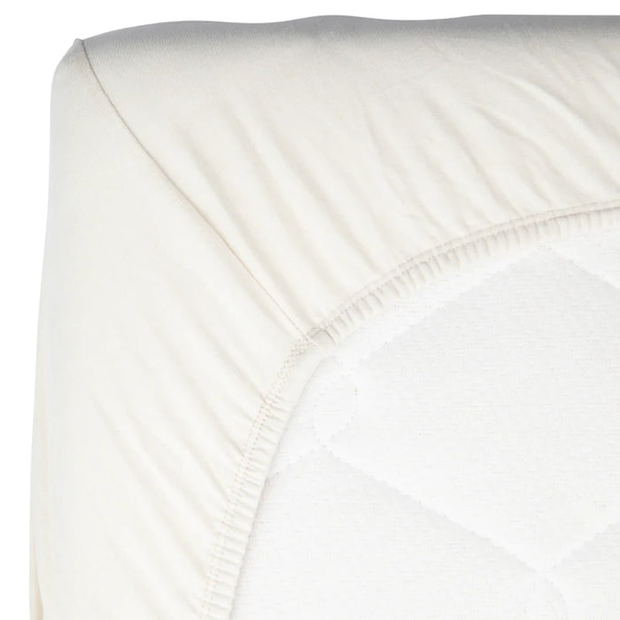 Timboo - SOFT FITTED SHEET 75x95 - DAISY WHITE