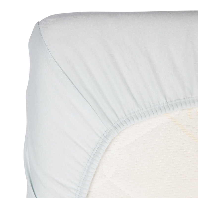 Timboo - SOFT FITTED SHEET 75x95cm - RIVIERA BLUE