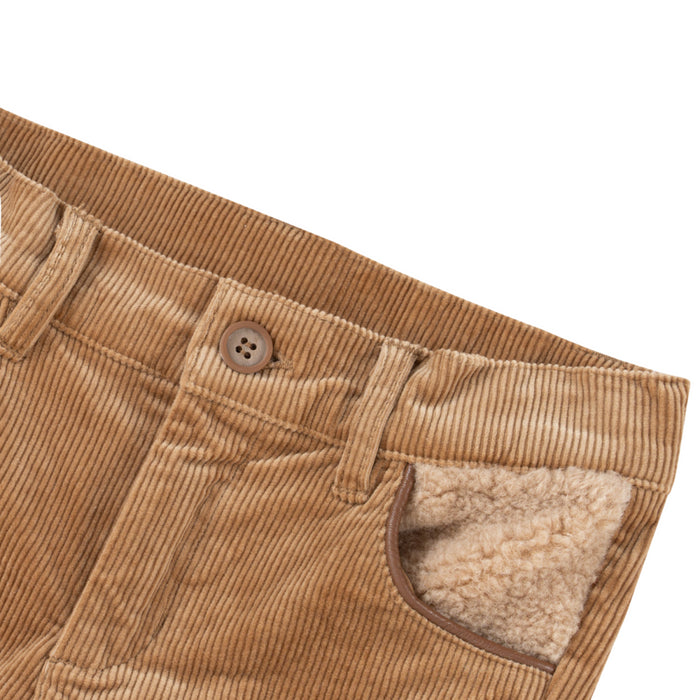 Natini - Pants rib Teddy - Dark beige