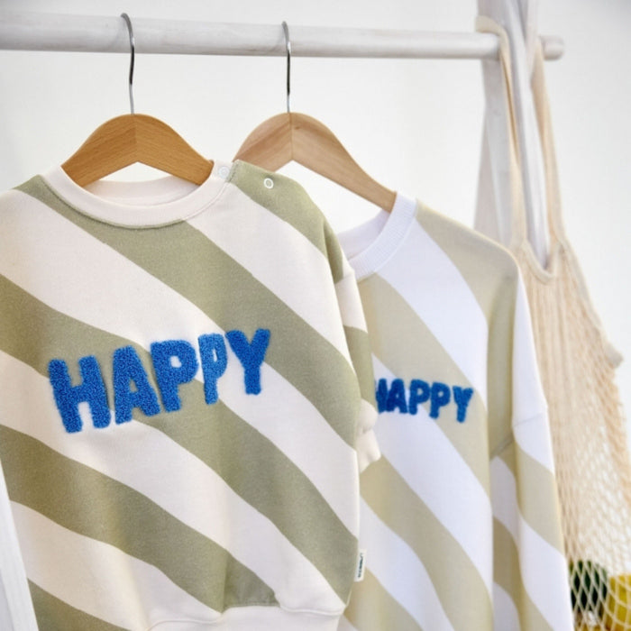 Lassig - Sweater GOTS Happy Milky/light khaki