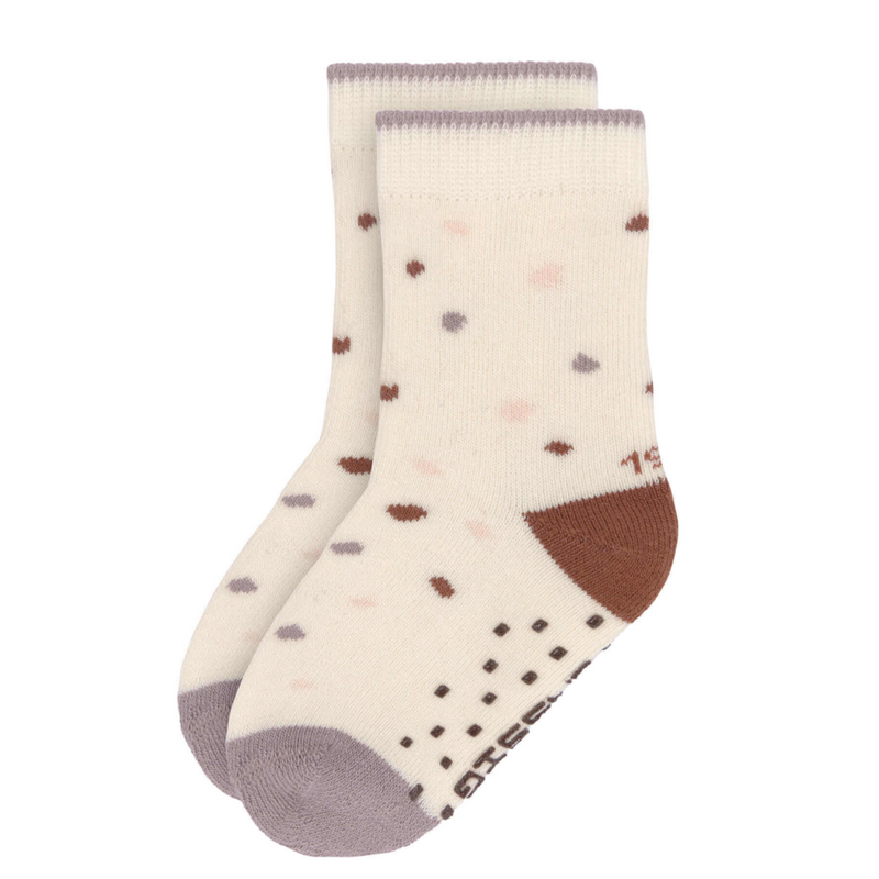 Lassig - Anti-slip Socks GOTS 2 pcs assorted - Tiny Farmer Paars