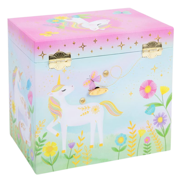Giggle & Honey - Muziekdoos Juwelen - Floral Unicorn