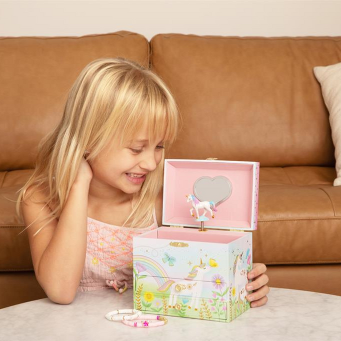 Giggle & Honey - Muziekdoos Juwelen - Floral Unicorn