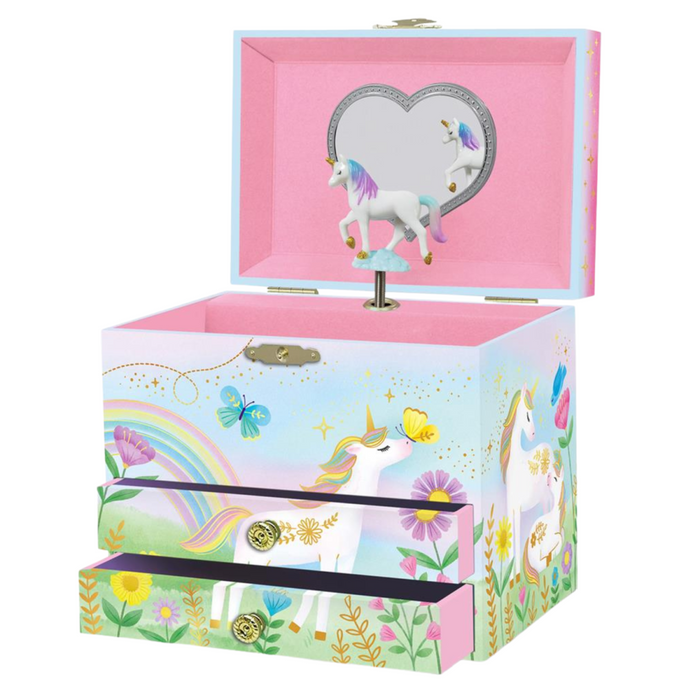 Giggle & Honey - Muziekdoos Juwelen - Floral Unicorn