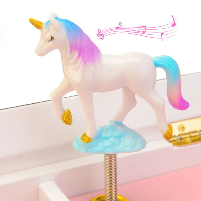 Giggle & Honey - Muziekdoos Juwelen - Floral Unicorn