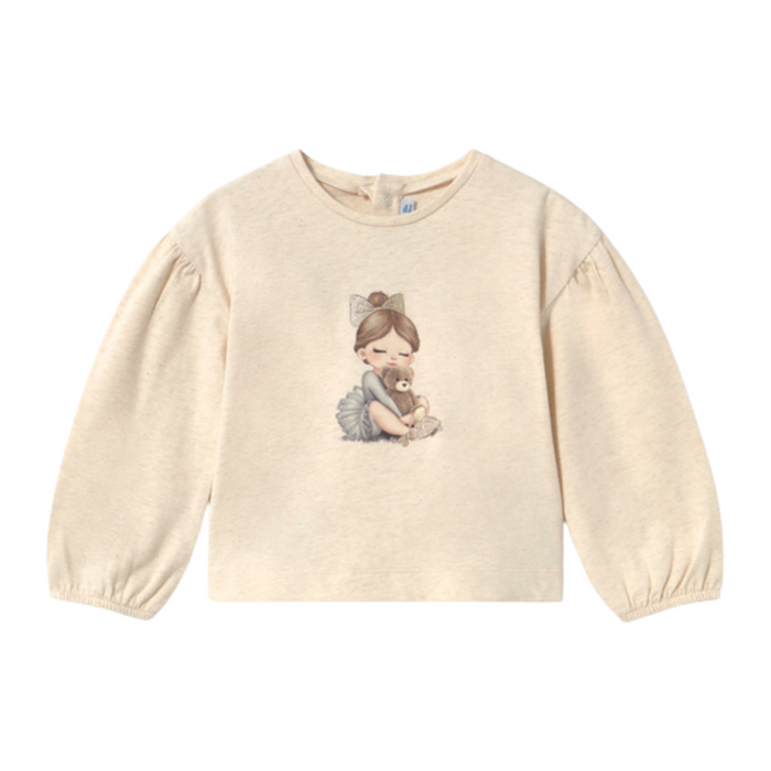 Mayoral - T-shirt met lange mouwen Ballerina - Beige