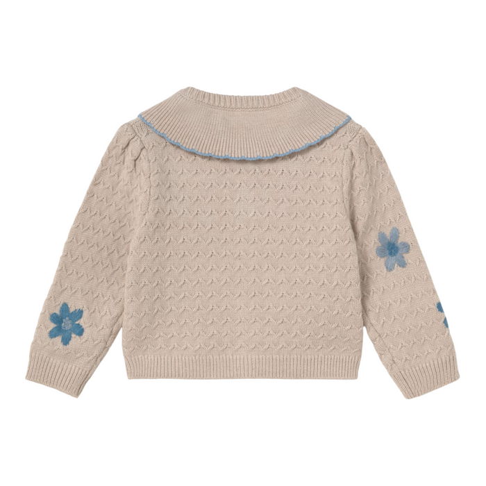 Mayoral - Floral-embroidered cardigan seed