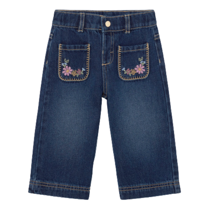 Mayoral - Denim jeans met geborduurde zakjes vooraan