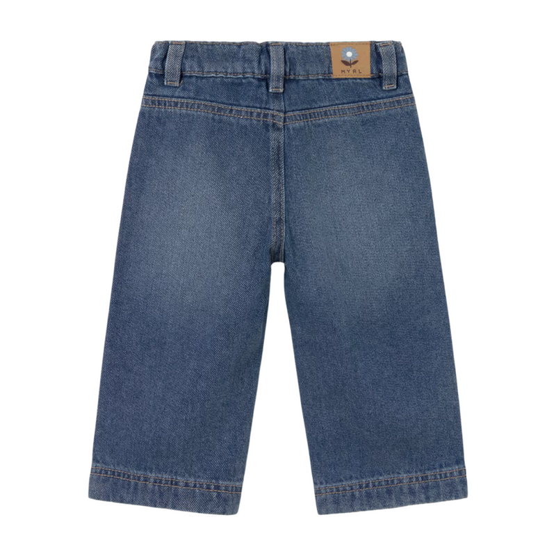 Mayoral - Denim trousers met geborduurde zakjes vooraan - Denim