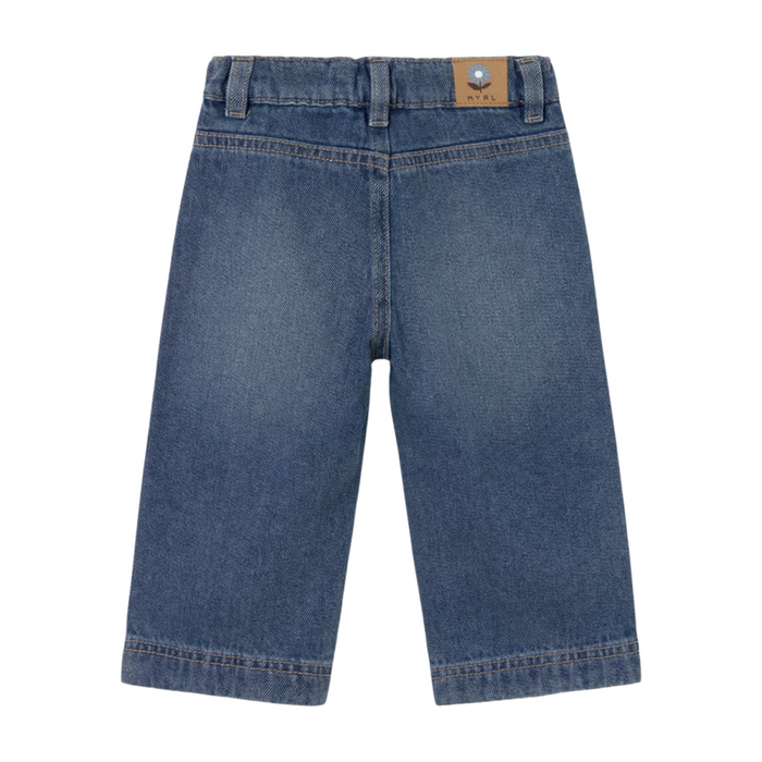 Mayoral - Denim trousers met geborduurde zakjes vooraan - Denim