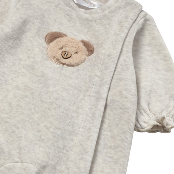 Mayoral - 2 Babypakjes met ruches Velours - Nude