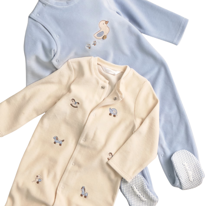 Mayoral - 2 Babypakjes Velours - Hemelsblauw