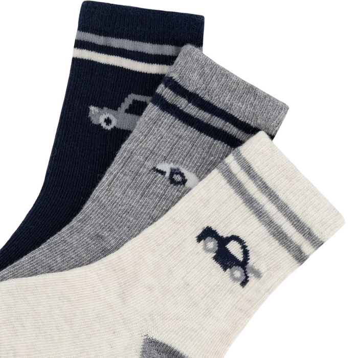 Mayoral - Set van 3 paar kousen - Gestreept Blauw