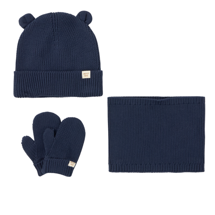 Mayoral - 3 jaar-piece hat & neck set Blue