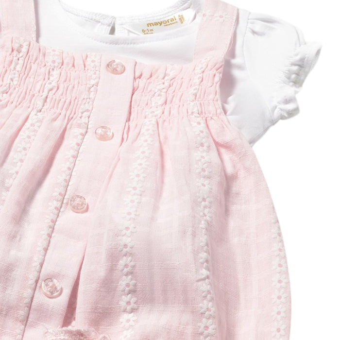 Mayoral - Romper set roze/wit