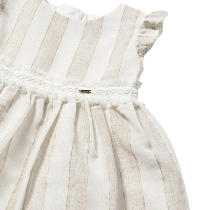 Mayoral - Jurk in wit met beige