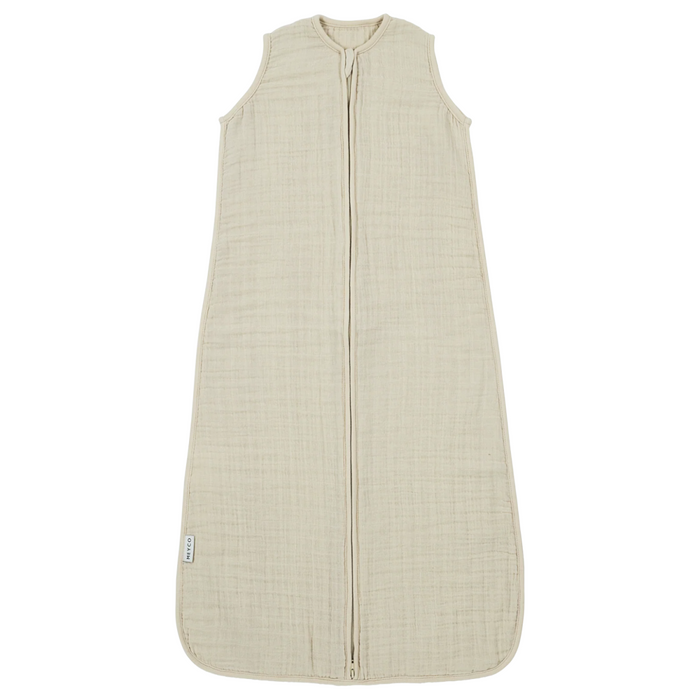 Meyco - Zomerslaapzak ongevoerd pre-washed hydrofiel 90 cm- Soft Sand (TOG 0.5)