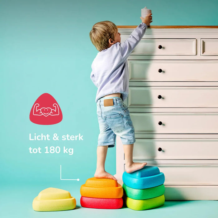 Nattou - Blocky balans stapelstenen - Multicolour