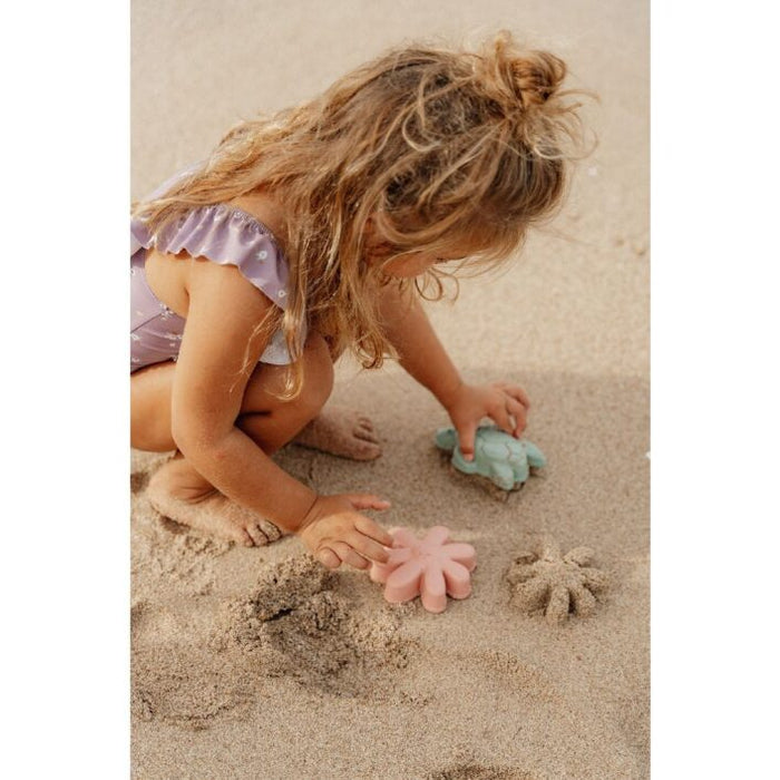 Little Dutch - Strandset schepje en zandvormen Flowers & Butterflies