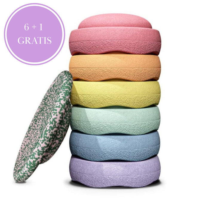Stapelstein - Special Rainbow Set Pastel Blush 6+1