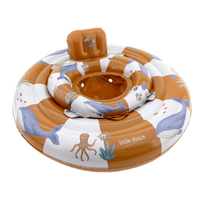 Little Dutch - Babyfloat - Bruin - Ocean World (6 - 12 maanden