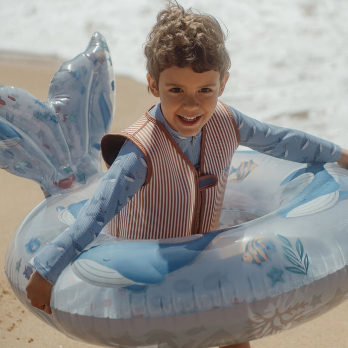 Little Dutch - Zwemband met staart - Blauw - Ocean World