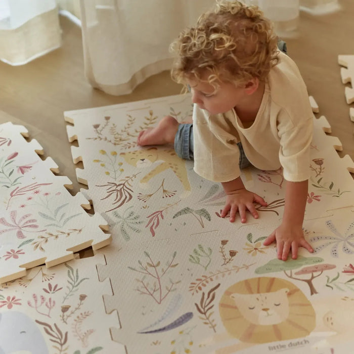 Little Dutch - Puzzelmat XL Safari Friends