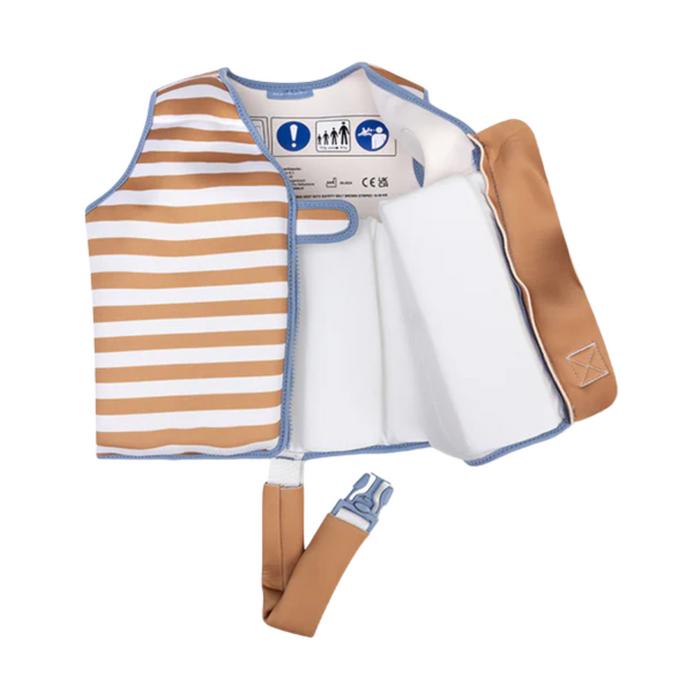 Swim Essentials - Zwemvest - Bruin/Wit - Softlines