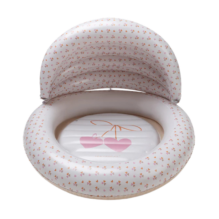 Swim Essentials - Kinderzwembad  met luifel - Beige - Cozy Hearts (100 cm)