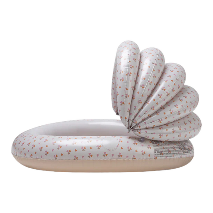 Swim Essentials - Kinderzwembad  met luifel - Beige - Cozy Hearts (100 cm)