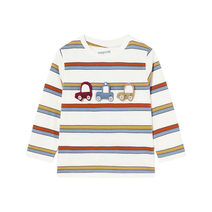 Mayoral - L/s stripes t-shirt - Orange