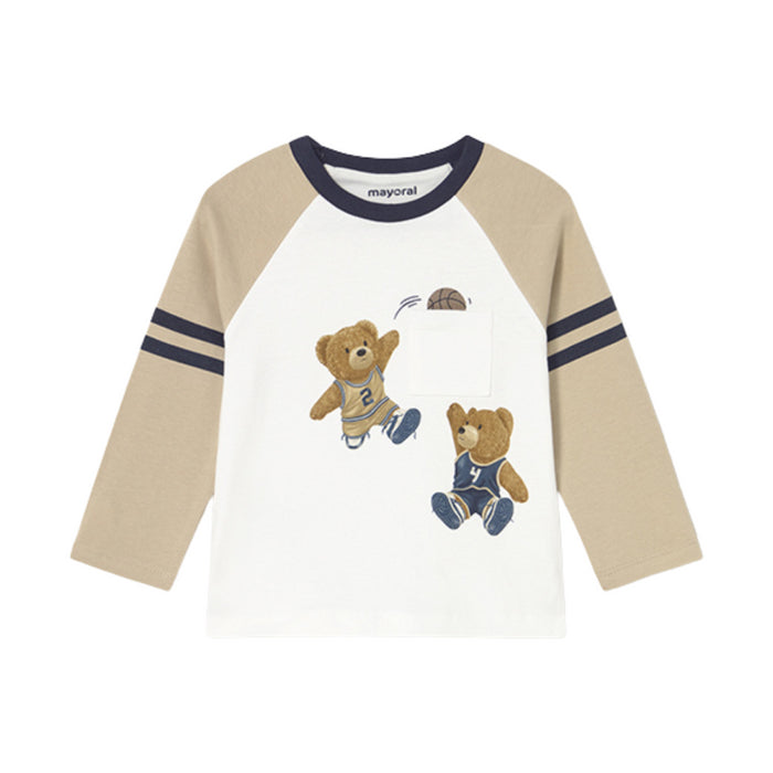 Mayoral - L/s t-shirt Latte