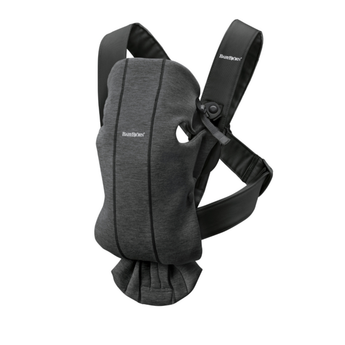 Babybjorn - Draagzak Mini - 3D Jersey Houtskoolgrijs