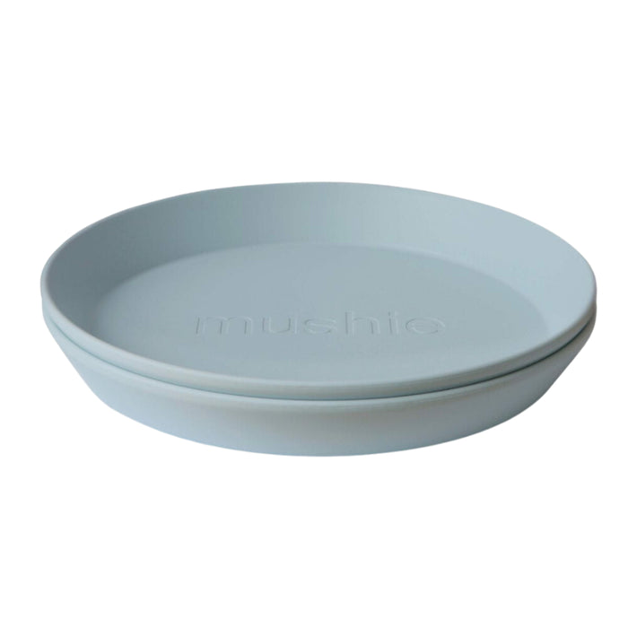Mushie - Bord Rond Powder Blue (2 Pcs)