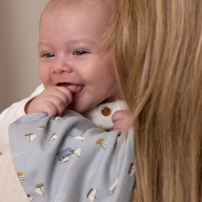 Little Dutch  - Swaddle doek 120 x 120 Sailors Bay Blue