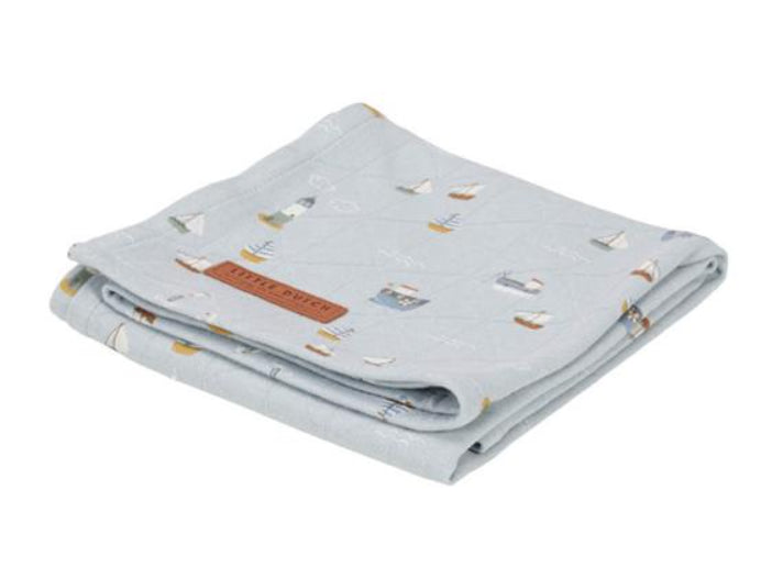 Little Dutch  - Swaddle doek 120 x 120 Sailors Bay Blue