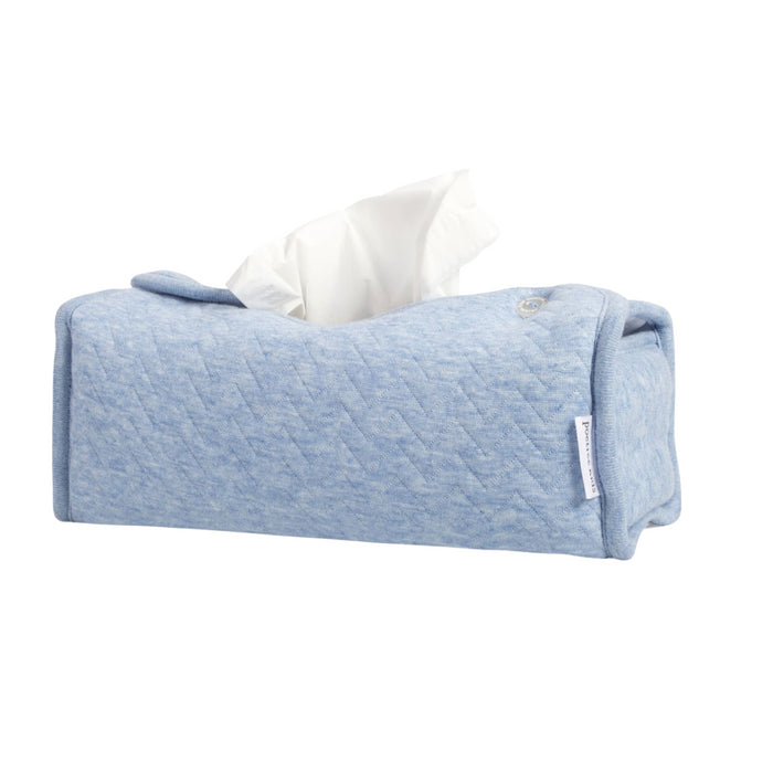 Poetree - Chevron Denim Blue - Tissue box hoes