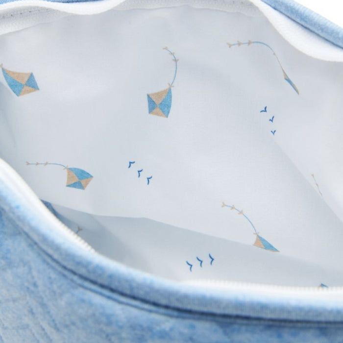 Poetree - Chevron Denim Blue - Toilettas