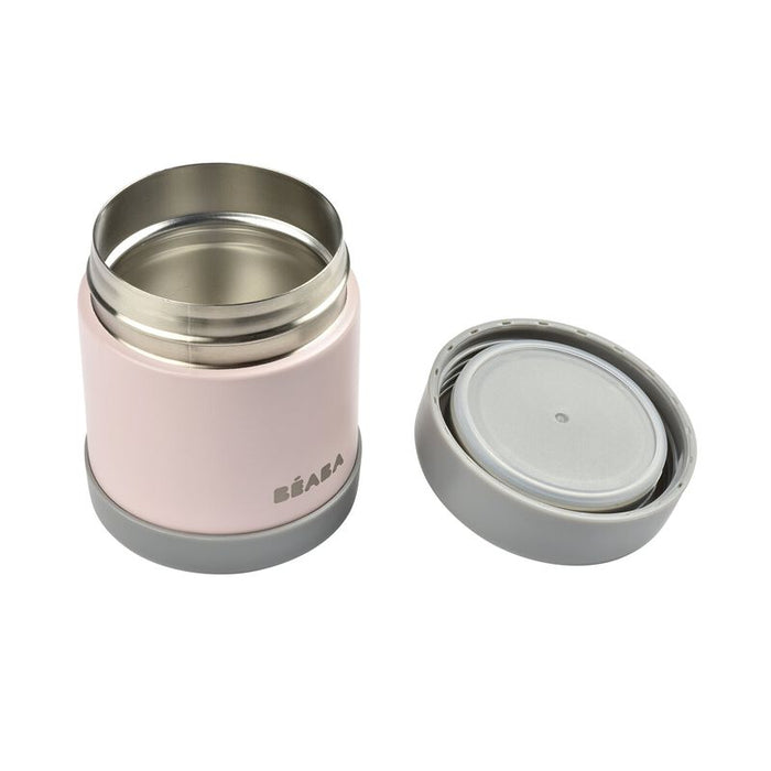 Beaba - RVS thermo-portie300ml (dark mist/light pink)