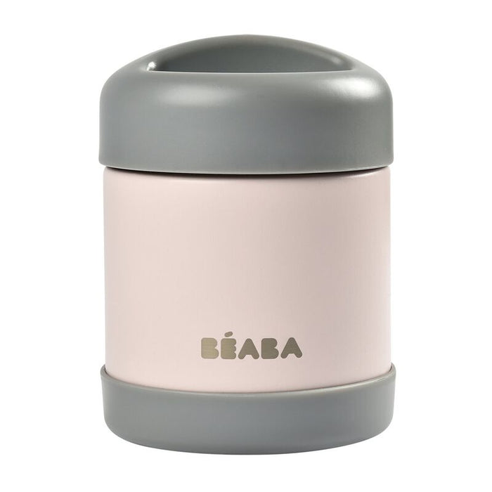 Beaba - RVS thermo-portie300ml (dark mist/light pink)